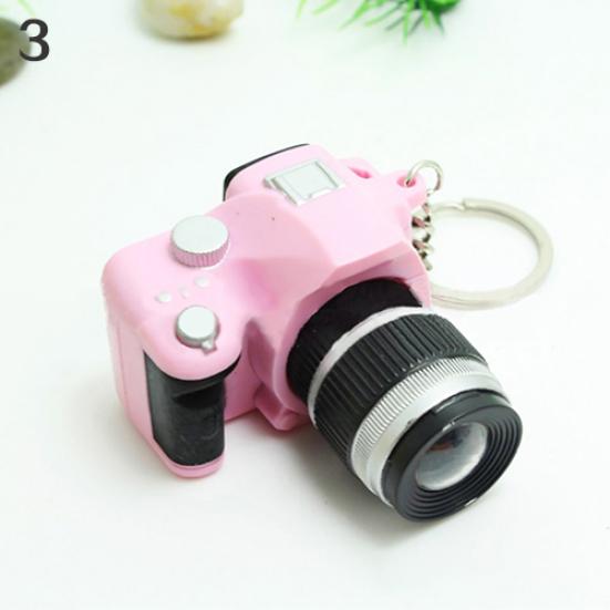 Милый мини-цифровой зеркальный DSLR-камера в стиле светодиодной вспышки, брелок