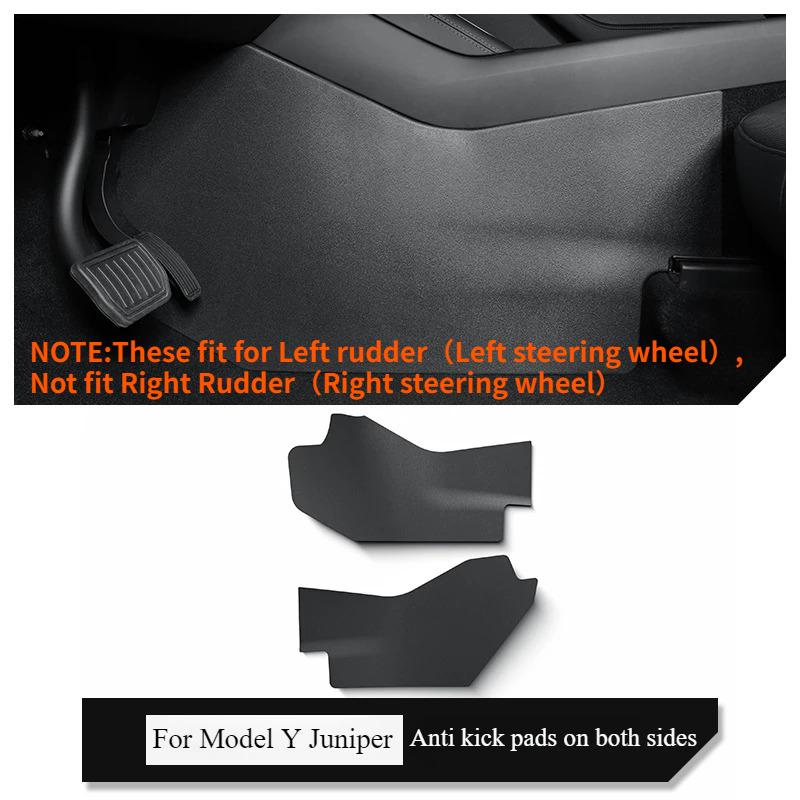 For Tesla Model Y Launch/Juniper 2025 Center Control Side Defense Kick Mat TPE Rear Air Outlet Protection Pad Car Accessories