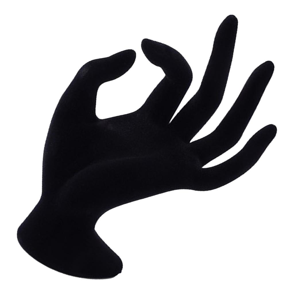 Mannequin Hand Jewelry Display Holder Stand Store Resin Black Elegant Bracelet Necklace Ring