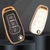 Чехол для автомобильного ключа из ТПУ для Ford Fusion Fiesta Mondeo Ecosport Kuga Escort Everest Ranger F150, аксессуары с брелком без ключа