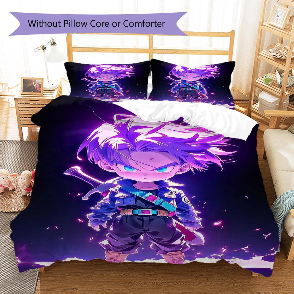 Trunks Pattern Bedding,Quilt Set Quilt Cover Pillowcase Home Birthday Gift (1 * duvet cover + 2 * pillowcase, without core)
