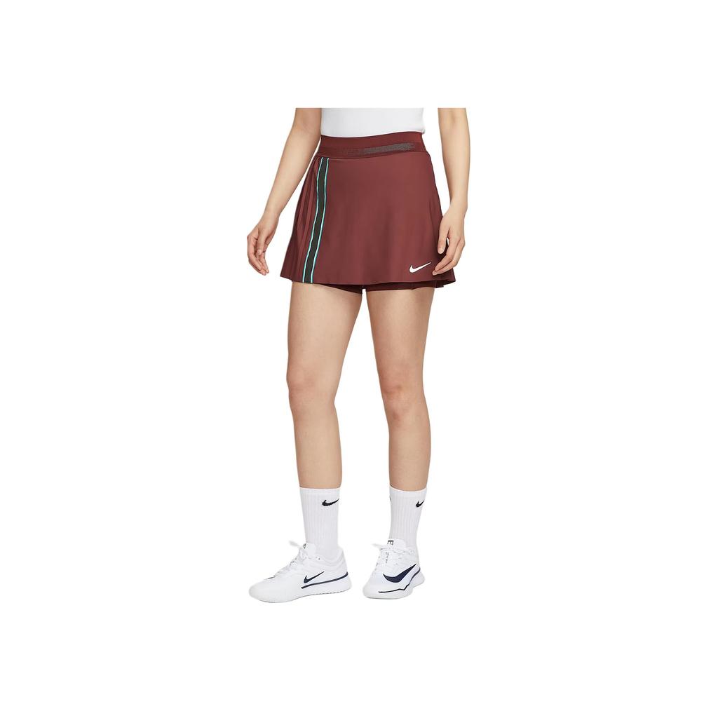 Nike Теннисная юбка-шорты Court Slam Dri-Fit Женские юбки Темно-командно-красный Белый FZ6767619