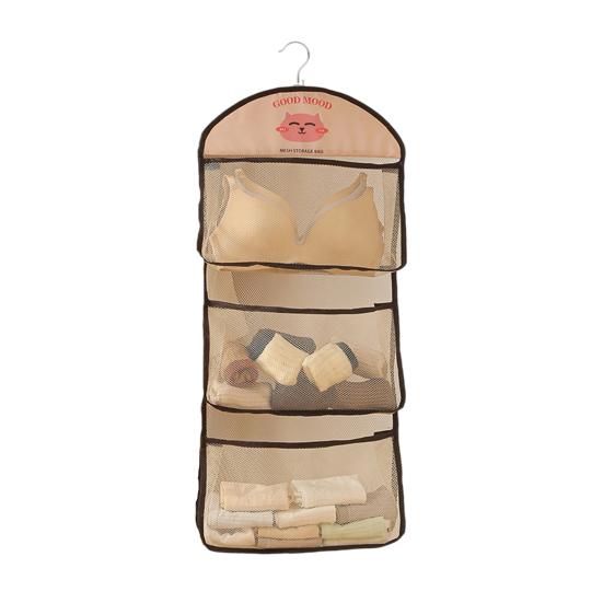 Органайзер для шкафа большой вместимости, сетка для хранения с крючком, дышащий, подвесной