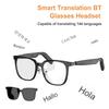 Умные очки-переводчик 144 языка Портативные очки для прослушивания музыки Перезаряжаемые Беспроводные Спортивные Солнцезащитные очки для мужчин и женщин