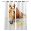 Шторы на окно с изображением лошади, кухонные шторы, панели, домашний декор, шторы для гостиной, шторы для спальни