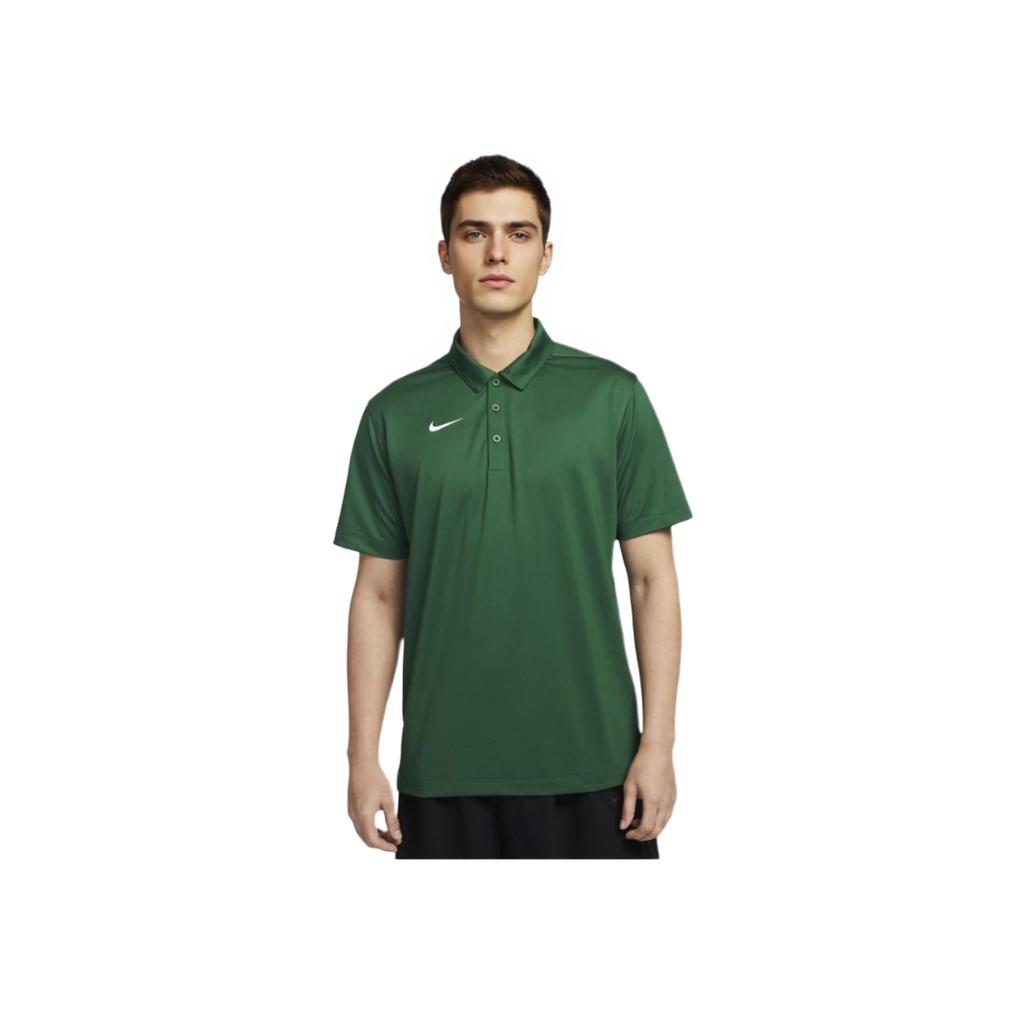 Nike Мужская футболка поло с коротким рукавом Dri-Fit Soft Fashion, топы, цвет Каньон-Грин IB8831-341
