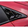 For Honda Civic Type R Hatchback   ABS Rear Quarter Panel Window Side Louver Black Carbon Fiber Color Vent Sticker Cover