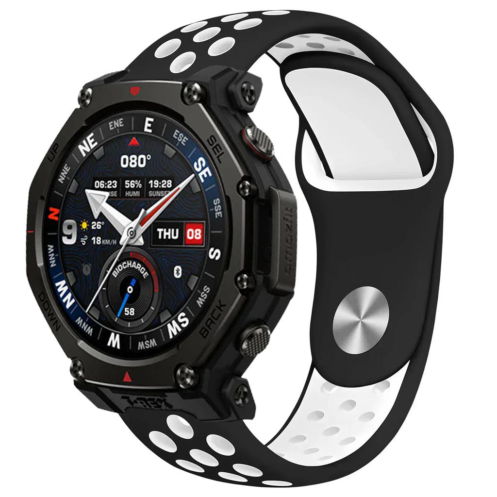 Силиконовый ремешок 20 мм 22 мм для Amazfit T-Rex3 Pro 48 мм 44 мм Helio Balance 2 1 Браслет Amazfit Active 2 Bip 6 5 GTR 4 3