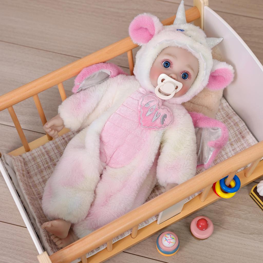 Cloveray Reborn Ручная работа Реалистичная кукла-младенец с тканью-драконом, виниловые руки и магнитный, Подарок на день рождения, Кукла 18 дюймов, Кукла, Одежда, Тело, Ноги,