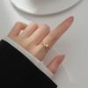 Minimalist Bijoux  925 Sterling Silver Cross Pearl Adjustable Ring for Women Fine Jewelry