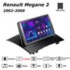 Автомобильная магнитола Android Car-Play для Renault Megane 2 2002-2009 Мультимедийный плеер Головное устройство Стерео Навигация GPS BT WIFI, 2+64 ГБ