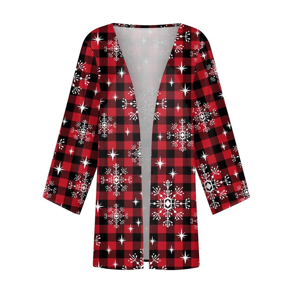 Женская повседневная модная легкая куртка средней длины с принтом Caot в стиле ретро, ​​кардиган