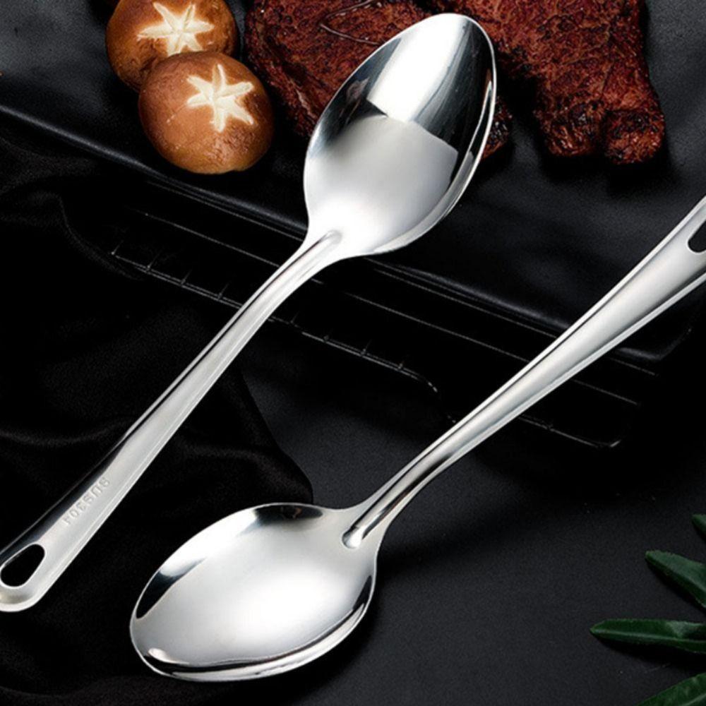 Large Colander Spoon 304 Stainless Steel Serving Spoon Quality Food Scoop Household