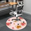 1pc Peanut Butter Sandwiches Chair Carpet for Office Non Slip, Lightweight, Machine Washable Rug for Office Holiday Decor