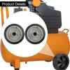 2 Pieces Air Compressor Wheels for Easy Mobility Practical Repairing Wear Resistant Replacement