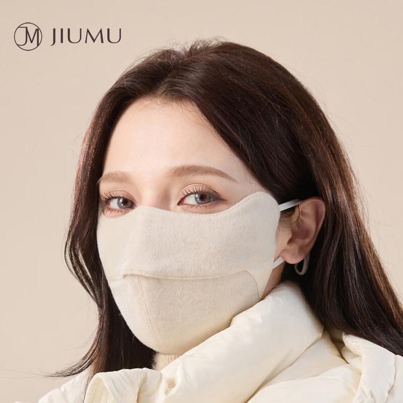 JIUMU Women's Thermal Wool Blend Face Mask