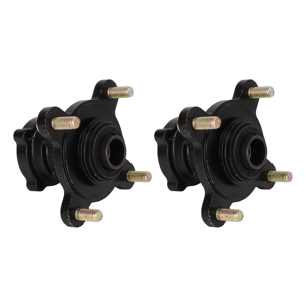 4 Stud Front Disc Brake Wheel Rim Hub Assembly Steel Alloy for 110cc 125cc 150cc 200cc Go Kart ATV 4 Wheel