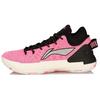 Баскетбольные кроссовки Li Ning Yu Shuai 13 Color Block Performance, мужские кроссовки, черные, розовые, ABAP095-4