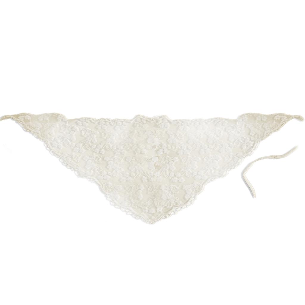 Elegant French Farm Style Lace Triangular Headscarf Stylish Scarf Head Wrap Korean Fashion Hair Band for Women and Girls