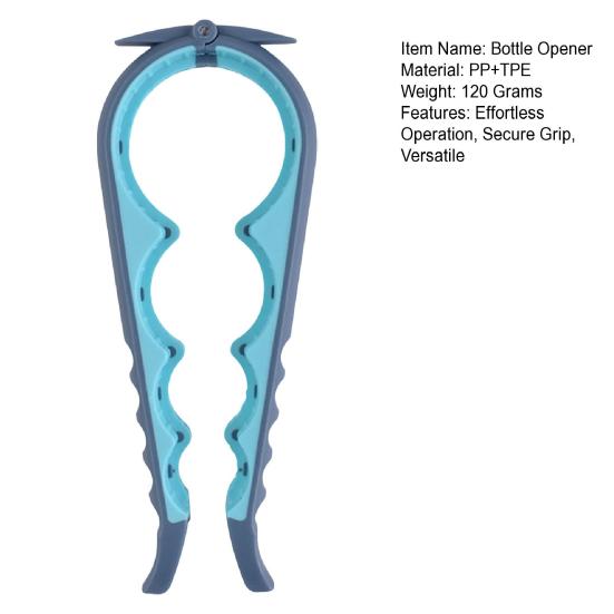 5 In 1 Bottle Opener Easy Grip Jar Opener for Arthritis Hands Quick Opening