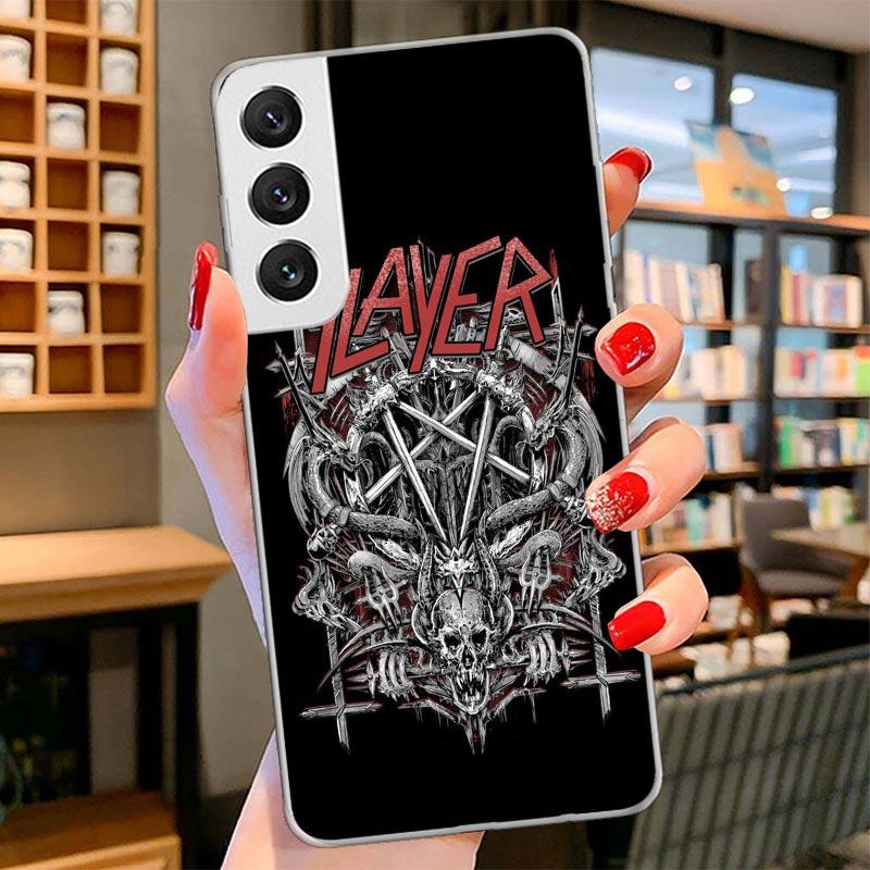 Чехол для телефона с изображением хэви-метал рок-группы Slayer для Samsung Galaxy S26 S25 Edge S24 Ultra S23 S22 Plus S21 S20 FE Мягкий Fundas Shel