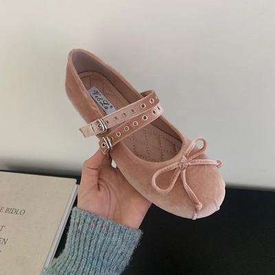 Весна Новые Женские Балетки Мода Круглый Носок Мелкие Слипоны Мягкий Плоский Каблук Платье Одинарные Туфли Новая Женщина