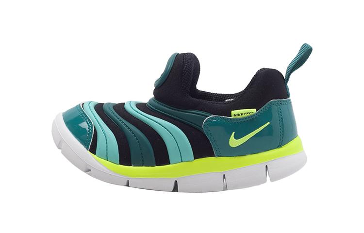 Nike Dynamo Free Low top Toddler Shoes Green Black Yellow Infant And Toddler 343938-009