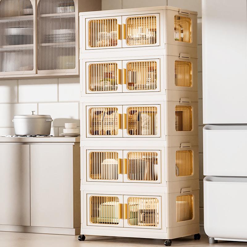 Передвижной многоярусный складной шкаф для хранения: Пластиковый органайзер без установки для спальни и гостиной