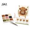 Christian Home Decor DIY Sea Glass Mosaic Art Kit, 3D Forest Animal Craft Set with Religious Birthday Present Colorful Pieces for Adults Beginners,