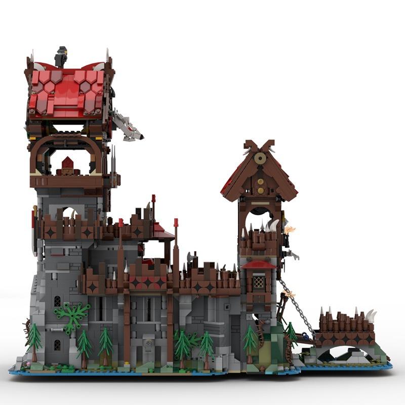4984PCS MOC-136695 Wolf Pack Tower Building Blocks Set Medieval Ship Classic Castle Model Bricks DIY Toy Children Christmas Gift