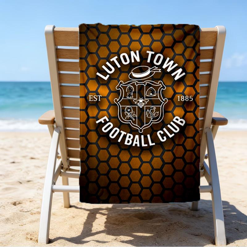 Town Football Club Printed Beach Towel, Super Soft Microfiber, Perfect Gift Birthday, for Pool, Beach, Travel, for family and friends