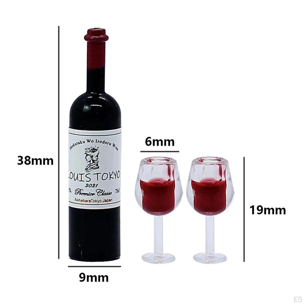 1/12 кукольный домик, миниатюрные бутылки для вина, чашки для напитков, ролевые игры, мини-домик, аксессуар для напитков для