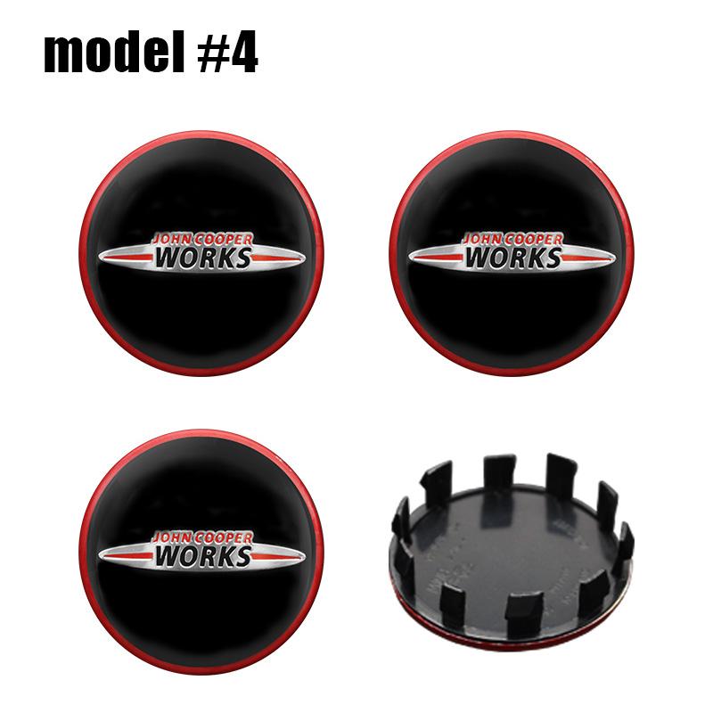 4Pcs 56mm Car Wheel Center Hub Caps Mini Logo Badge Rim Cover Emblem For Mini Cooper R55 R56 R57 R58 R59 F54 F55 F56 F60 JCW vhdsg88