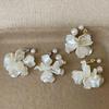 Серьги-кисточки с цветком из перламутровой раковины: Уникальный, Модный, Двусторонний Дизайн.