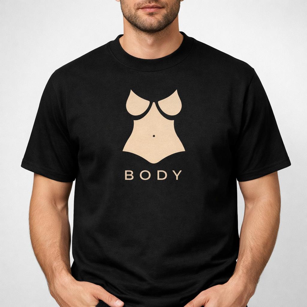 Bold Curvy Graphic Sexy Attitude Unisex Baseball T-Shirt S-3XL