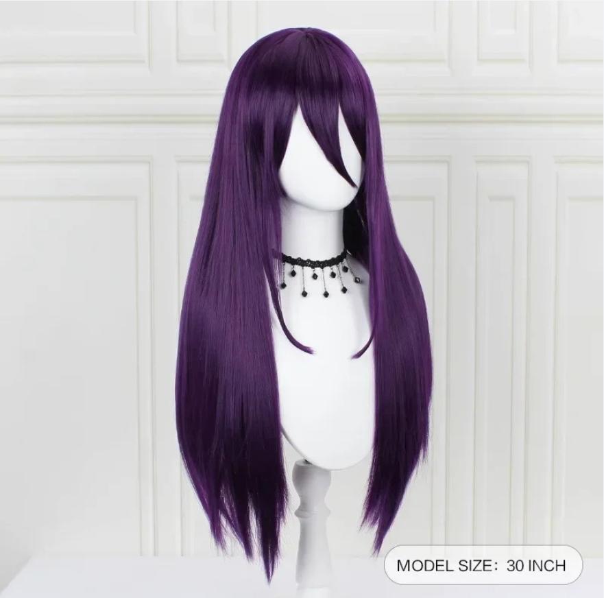Anime Spiel Doki Doki Literaturclub Yuri Monika Natsuki Sayori DDLC Lange Gerade Perücke Party Synthetische Cosplay-Perücken für Damen