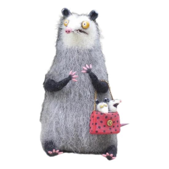 Кукла из валяной шерсти ручной работы, Паникующий Большеглазый Чудак, Плюшевая игрушка, Причудливые Кукольные Глаза, Фигурки, Уникальный Персонаж, Мягкий Коллекционный Подарок для Любителей Причуд