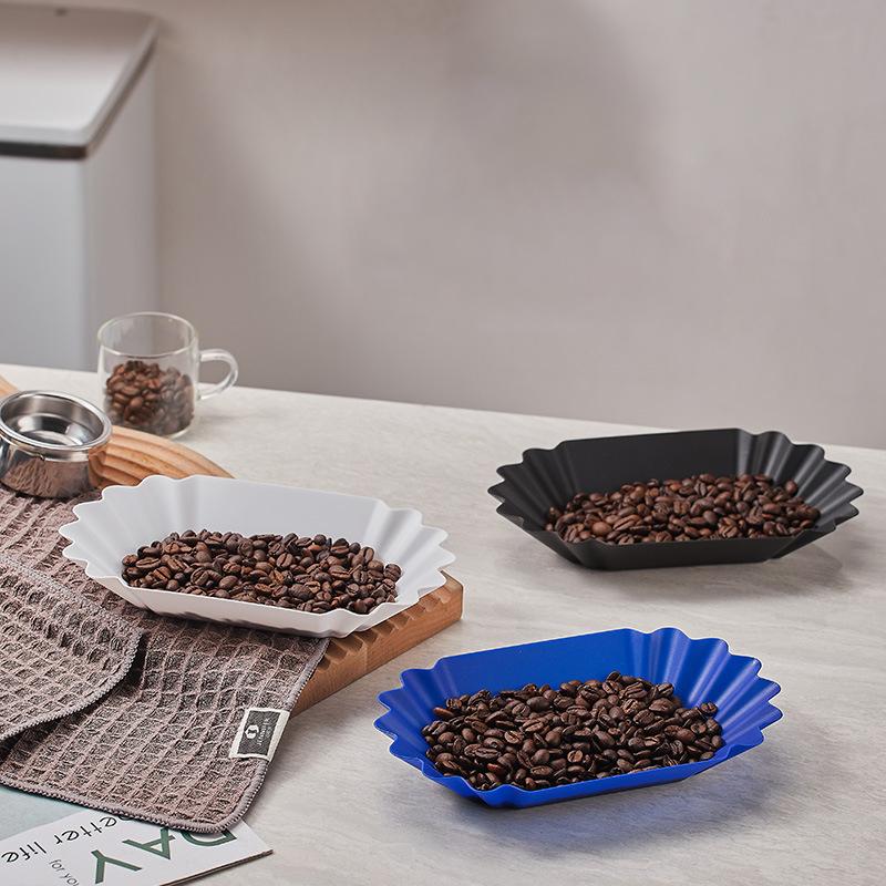 Eco-friendly Oval Reusable Tray for Displaying Coffee Beans and Serving Snacks