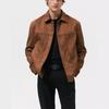 Autumn Winter Workwear Baseball Jacket Men's Solid Cargo Dark Lapel Coat Unisex Japan Vintage Zipper Suede Jacket