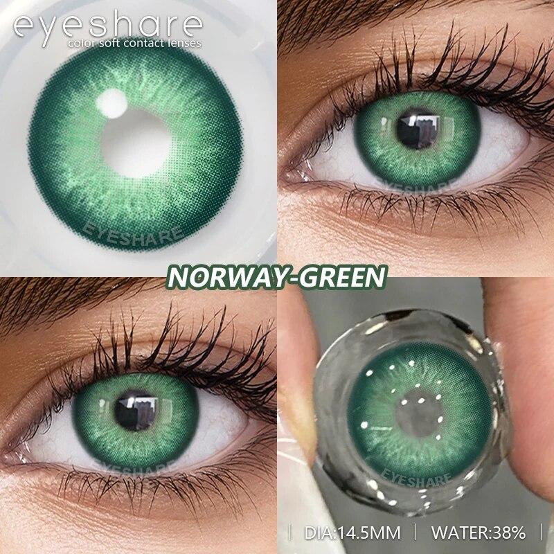 AMARA 1Pair Colored Contact Lenses for Eyes Brown Pupis Gray Eye Lenses Yearly Fashion Lenses Cosmetic Eye Contacts