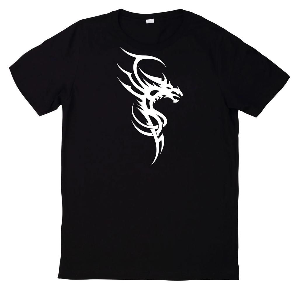T-Shirt Tribal Dragon Drachen Drache Tattoo Mystisch Motiv Baumwolle