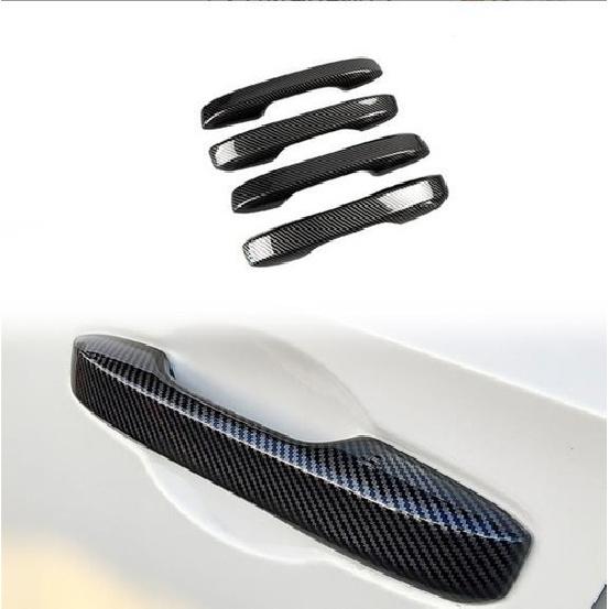 Carbon Fiber Exterior Door Handle Cover Trim For Honda Accord 2023 2024 11th Gen