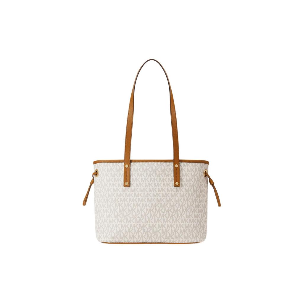 Michael Kors MK Jet Set Travel Сумка-тоут из кожи с монограммой и завязками Женские сумки-тоут Ванильно-белый 35T9GTVT1V-150