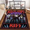 KISS rock band Carpets and Rug 3D Printing Carpet Floor Mat Living Room Bedroom Large Area Soft Carpet-JM002