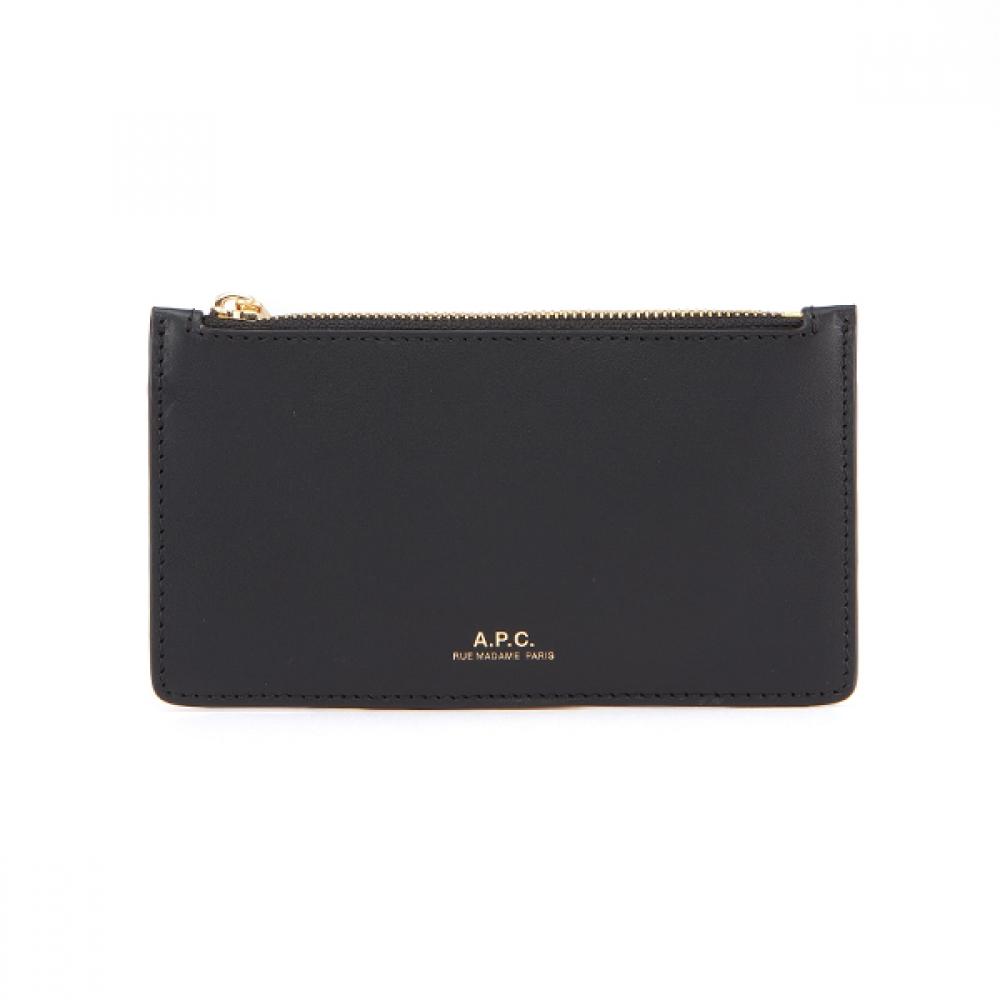 A.p.c Кошелек на молнии для карт Черный Ивовый F63276