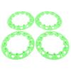 4 шт. 8-дюймовые колесные колпаки для квадроцикла, защита ступицы, декор, устойчивые к царапинам пластиковые колпаки, универсальные для картинга, зеленые