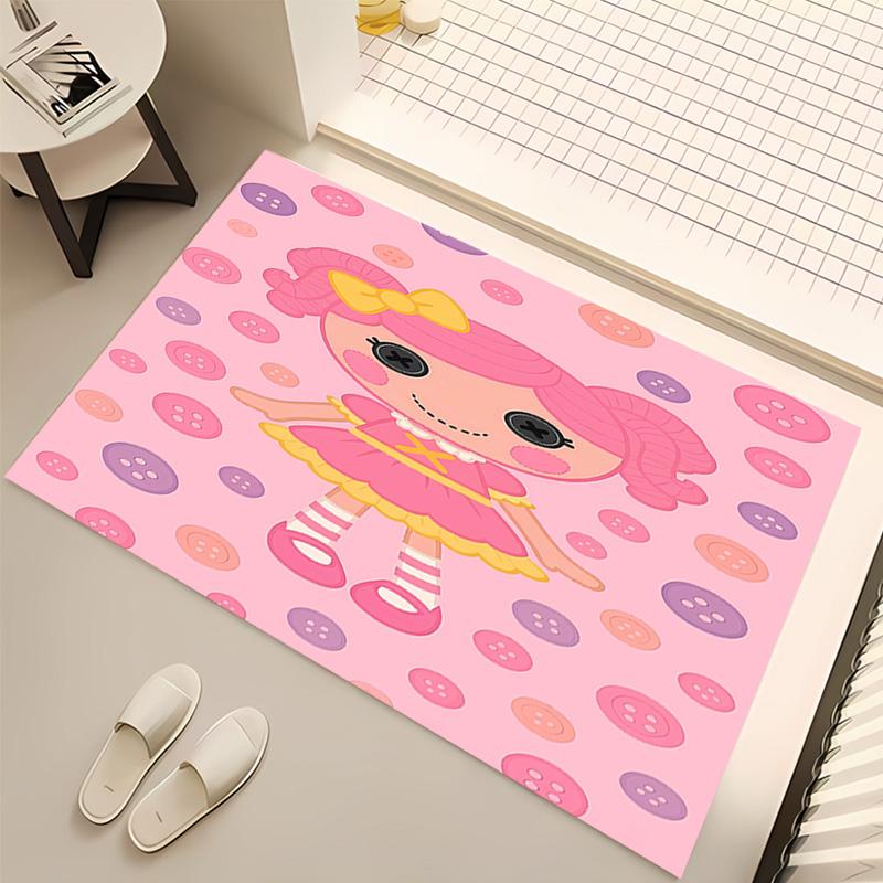 1 шт. Коврик Lalaloopsy с принтом - Мягкий, Моющийся, Нескользящий Коврик для Помещений, Декоративный Коврик для Гостиной, Домашнего Офиса, Декоративный Коврик для Офиса