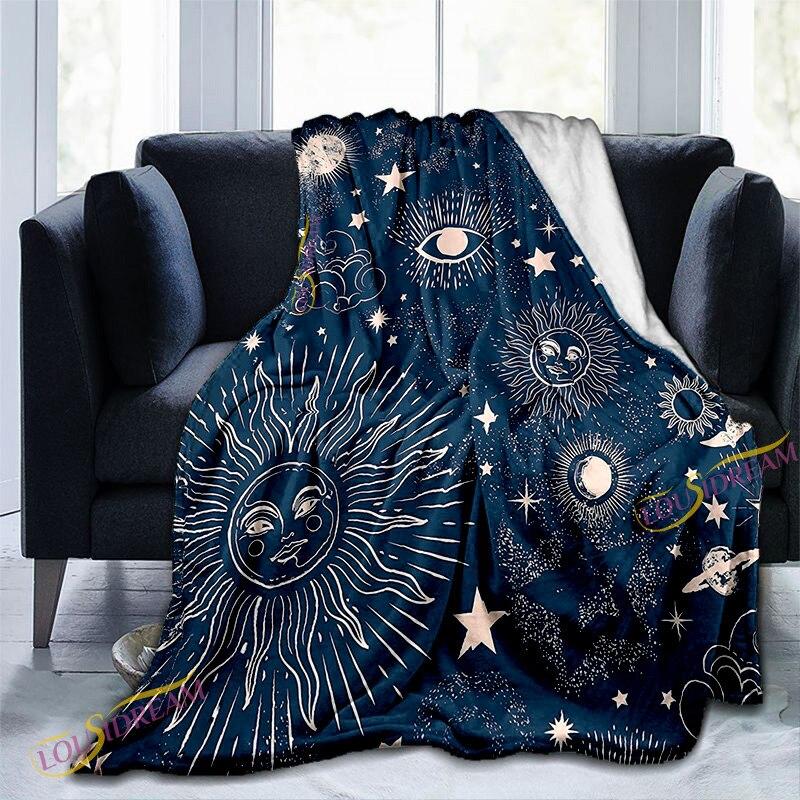 Одеяло с 3D принтом галактики, плюшевое одеяло, гобелен с планетами, фланелевое одеяло, постельные принадлежности, зимнее покрывало, одеяло