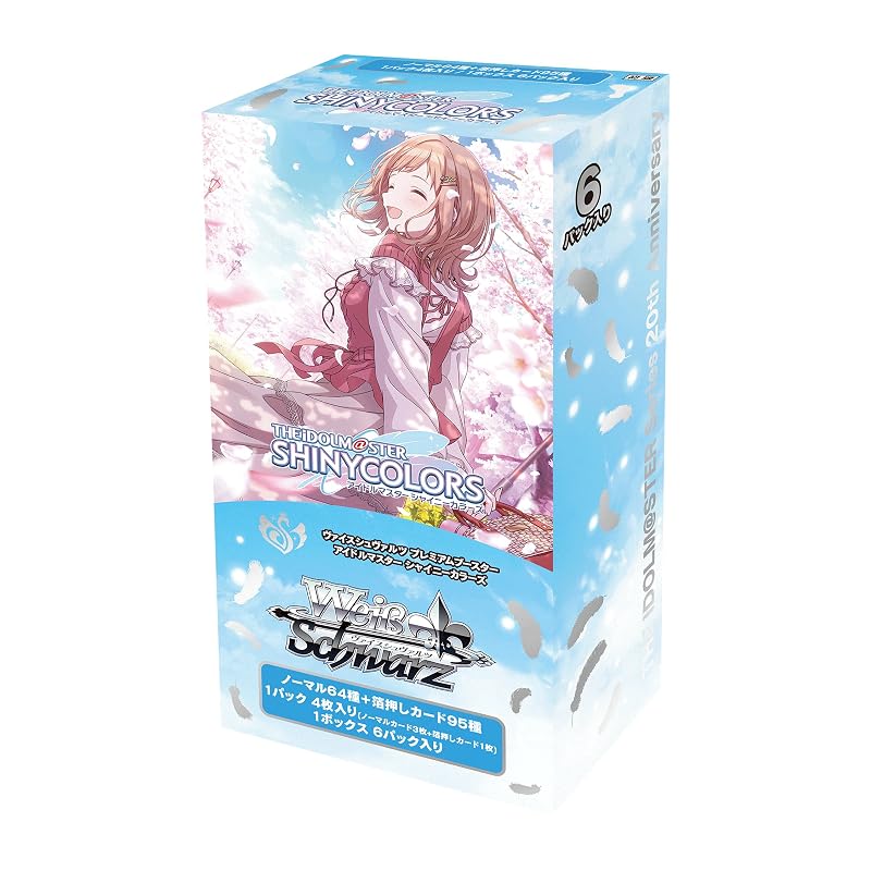 Weiss Schwarz Премиум Бустер THE IDOLM@STER Shiny Colors Коробка из 6 штук