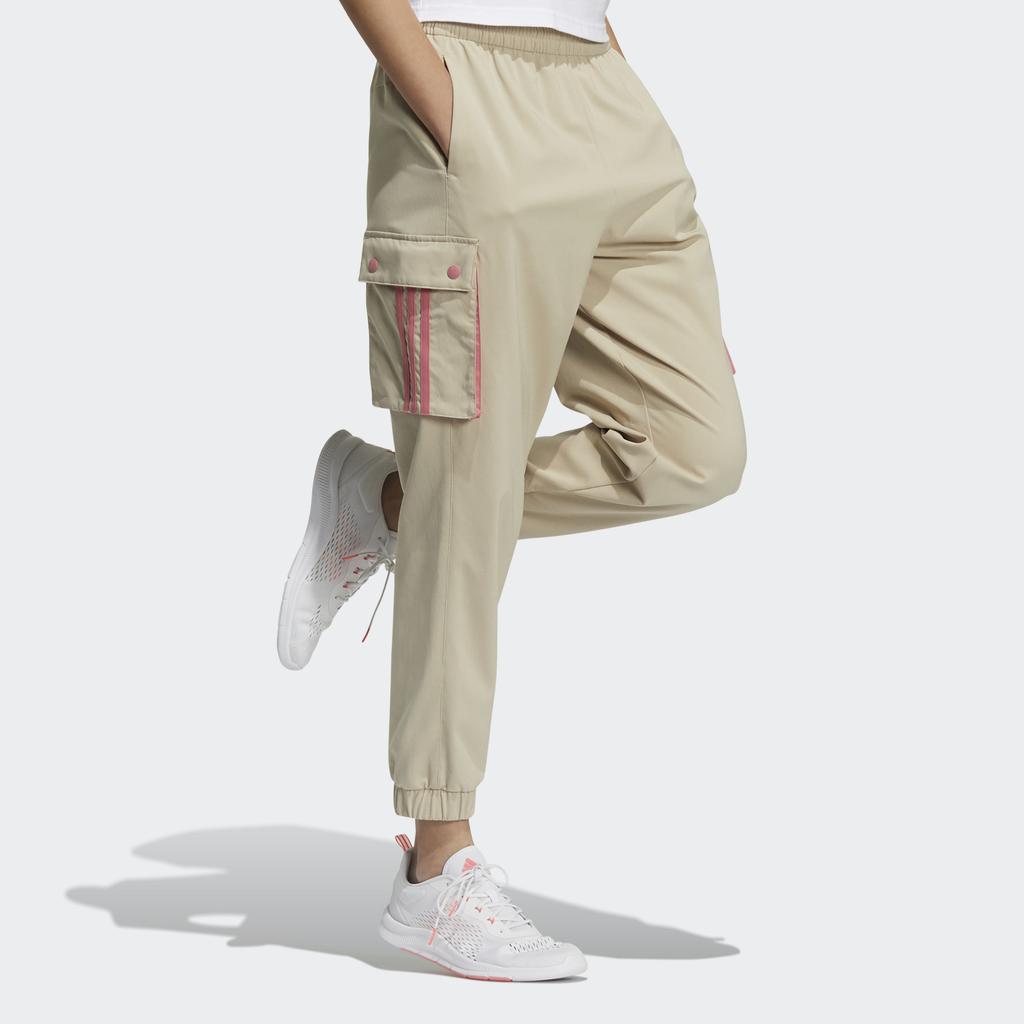 adidas Женские джоггеры Neo с боковыми карманами, цвета хаки GP5488